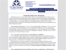 Tablet Screenshot of functionasamark.notjustpatents.com